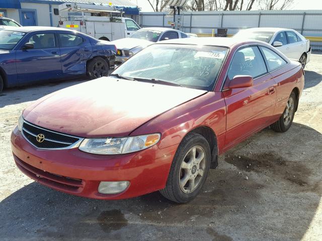 2T1CF22P5YC420095 - 2000 TOYOTA CAMRY SOLA RED photo 2