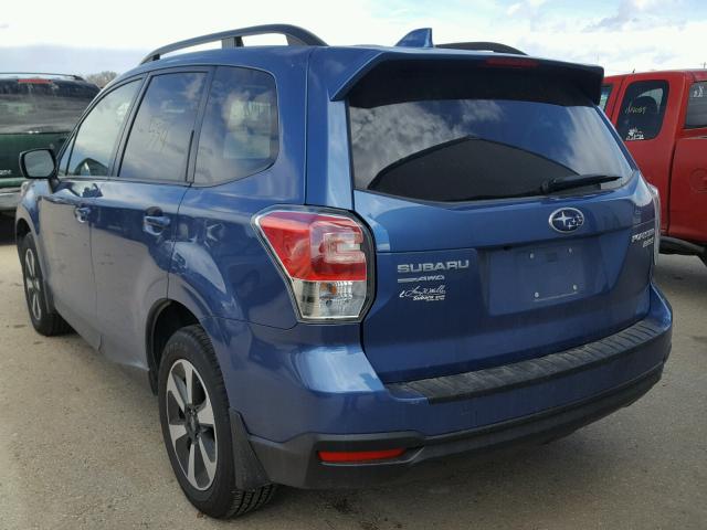 JF2SJAEC0HH546648 - 2017 SUBARU FORESTER 2 BLUE photo 3