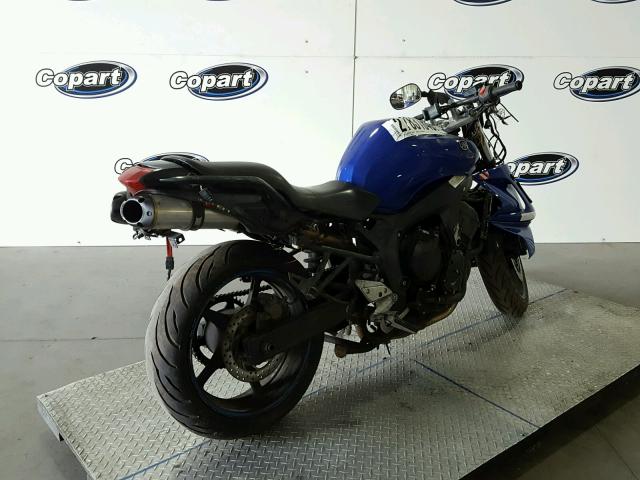 JYARJ08E56A008145 - 2006 YAMAHA FZ6 BLUE photo 4