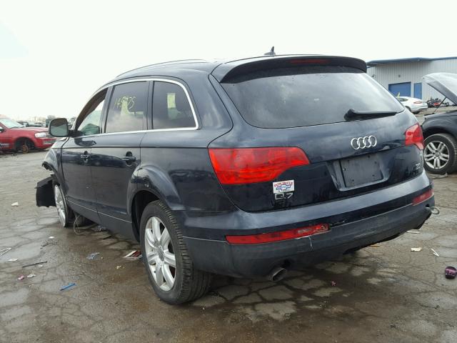 WA1BY74L27D026529 - 2007 AUDI Q7 3.6 QUA BLUE photo 3