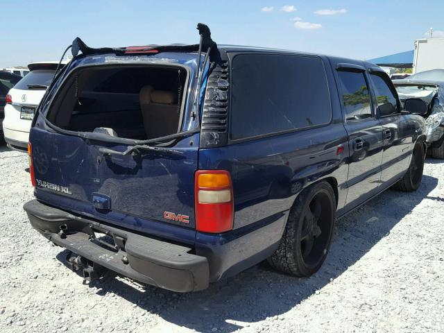 3GKEC16T2YG166911 - 2000 GMC YUKON XL C BLUE photo 4