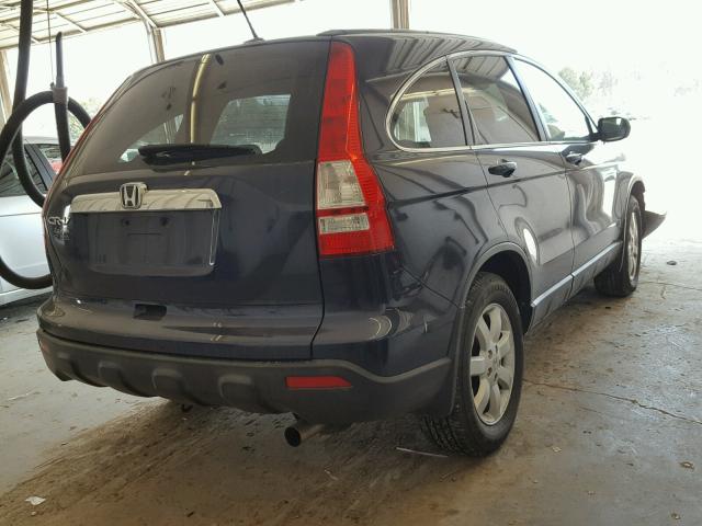 JHLRE38777C000214 - 2007 HONDA CR-V EXL BLUE photo 4