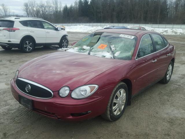 2G4WC582161142564 - 2006 BUICK LACROSSE C RED photo 2