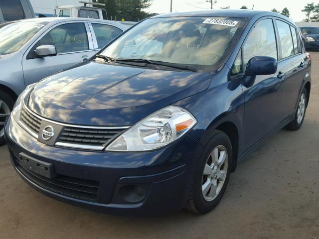 3N1BC13E67L456596 - 2007 NISSAN VERSA S BLUE photo 2