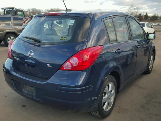 3N1BC13E67L456596 - 2007 NISSAN VERSA S BLUE photo 4