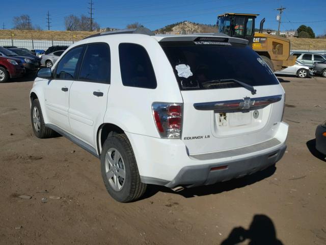 2CNDL23F566053762 - 2006 CHEVROLET EQUINOX LS WHITE photo 3