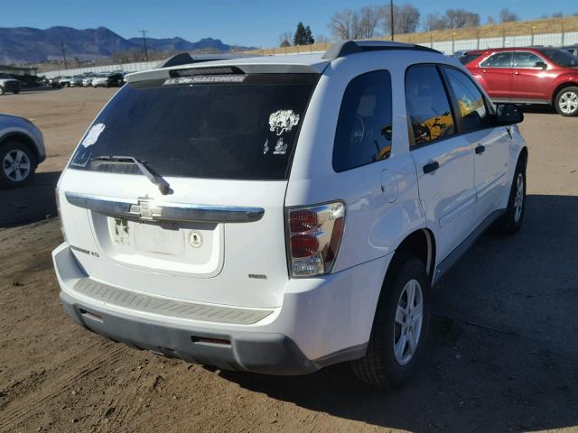 2CNDL23F566053762 - 2006 CHEVROLET EQUINOX LS WHITE photo 4