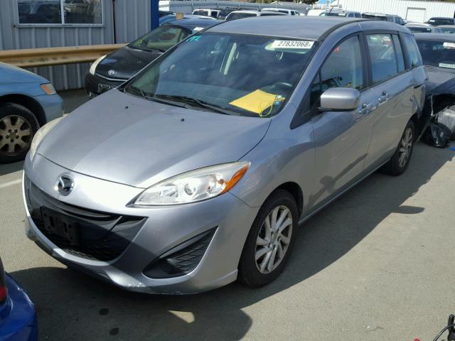 JM1CW2BL2C0115153 - 2012 MAZDA 5 SILVER photo 2