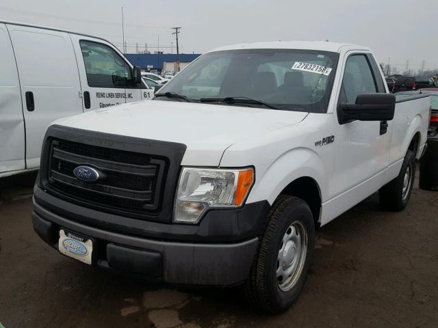 1FTMF1CM8DFC58743 - 2013 FORD F150 WHITE photo 2