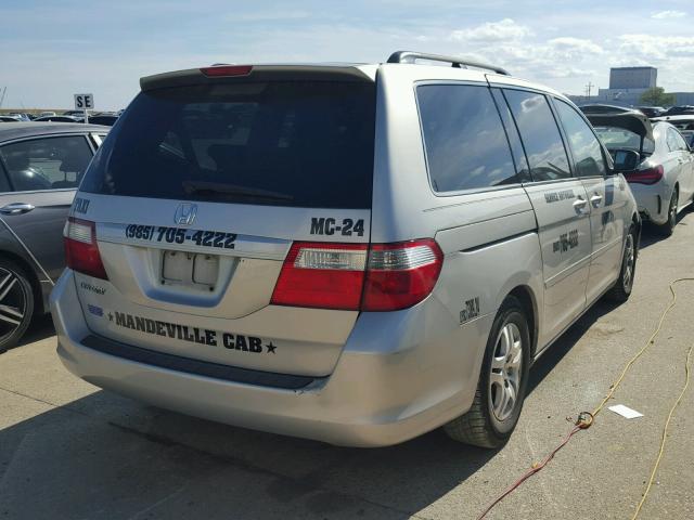 5FNRL384X6B402092 - 2006 HONDA ODYSSEY EX SILVER photo 4