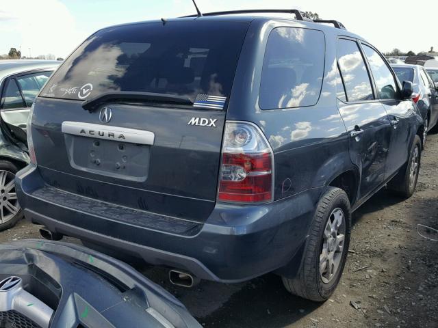 2HNYD18994H555332 - 2004 ACURA MDX TOURIN GRAY photo 4