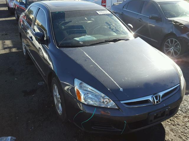 1HGCM56737A197237 - 2007 HONDA ACCORD EX BLUE photo 1