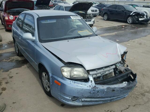 KMHCG35C75U341503 - 2005 HYUNDAI ACCENT GS BLUE photo 1