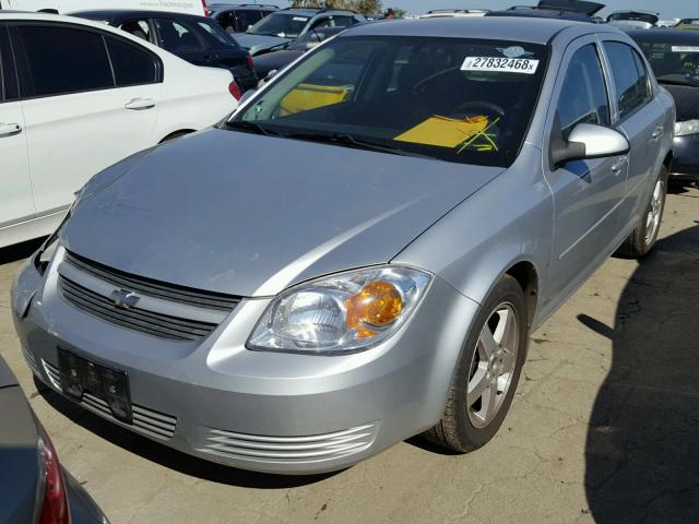 1G1AT58H197283640 - 2009 CHEVROLET COBALT LT SILVER photo 2