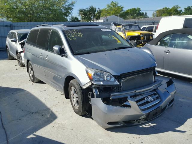 5FNRL38747B020412 - 2007 HONDA ODYSSEY EX BLUE photo 1