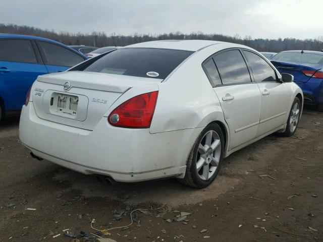 1N4BA41EX4C914435 - 2004 NISSAN MAXIMA SE WHITE photo 4