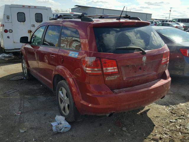 3D4GG57VX9T232522 - 2009 DODGE JOURNEY SX RED photo 3