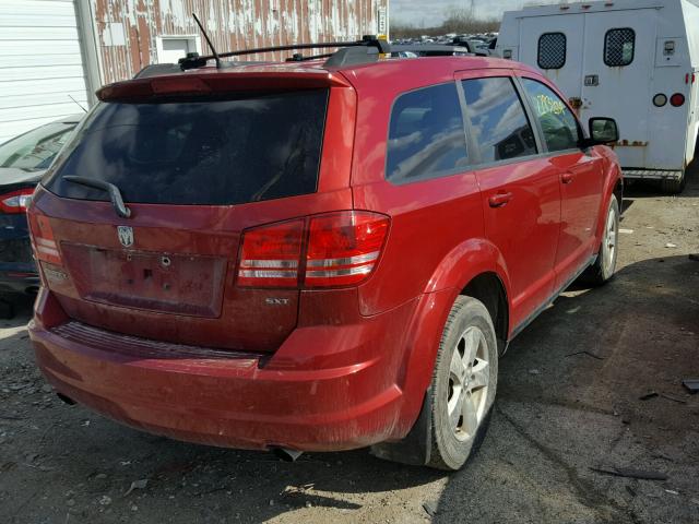 3D4GG57VX9T232522 - 2009 DODGE JOURNEY SX RED photo 4