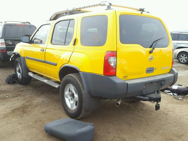 5N1ED28Y82C593250 - 2002 NISSAN XTERRA XE YELLOW photo 3