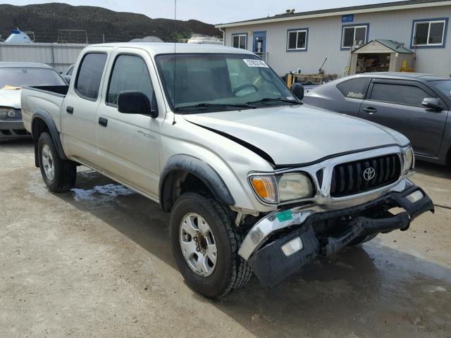 5TEGN92N74Z335937 - 2004 TOYOTA TACOMA DOU SILVER photo 1