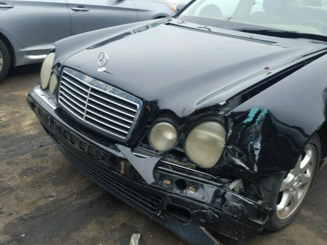 WDBJF65J32B414368 - 2002 MERCEDES-BENZ E 320 BLACK photo 9