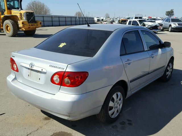 1NXBR32E88Z017153 - 2008 TOYOTA COROLLA CE SILVER photo 4