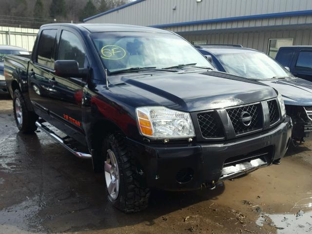 1N6AA07B26N539625 - 2006 NISSAN TITAN XE BLACK photo 1