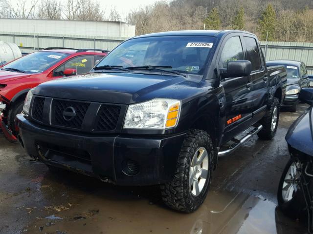 1N6AA07B26N539625 - 2006 NISSAN TITAN XE BLACK photo 2