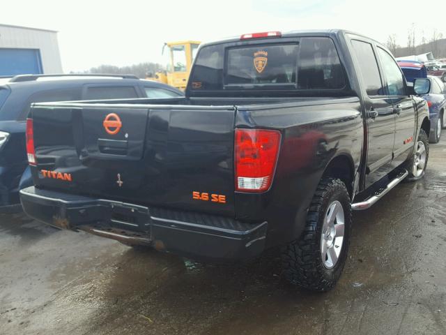 1N6AA07B26N539625 - 2006 NISSAN TITAN XE BLACK photo 4