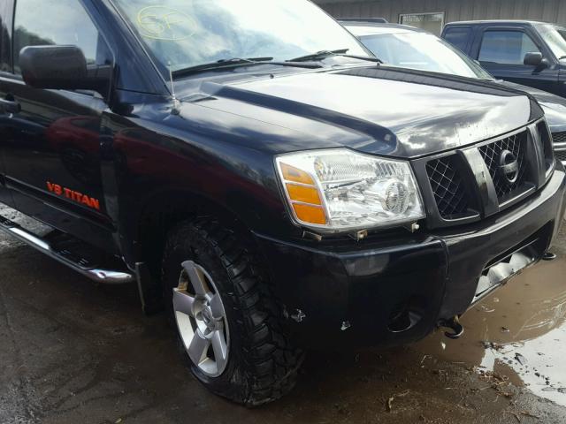 1N6AA07B26N539625 - 2006 NISSAN TITAN XE BLACK photo 9