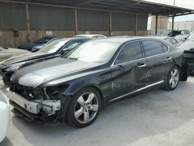 JTHGL46F475012981 - 2007 LEXUS LS 460L BLACK photo 2