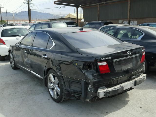 JTHGL46F475012981 - 2007 LEXUS LS 460L BLACK photo 3