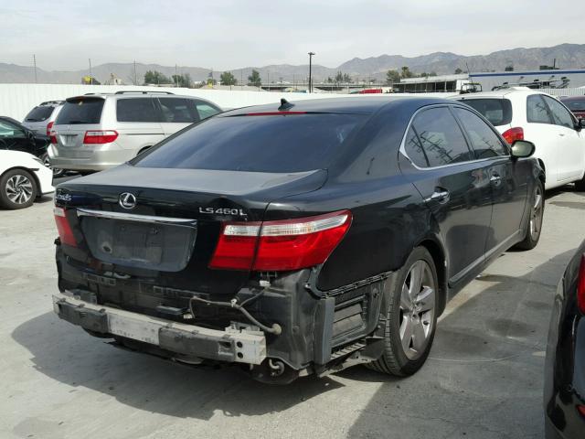 JTHGL46F475012981 - 2007 LEXUS LS 460L BLACK photo 4