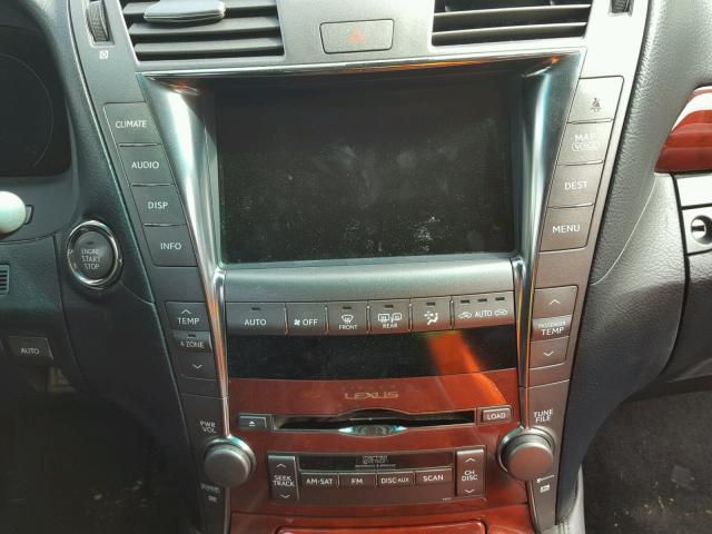 JTHGL46F475012981 - 2007 LEXUS LS 460L BLACK photo 9