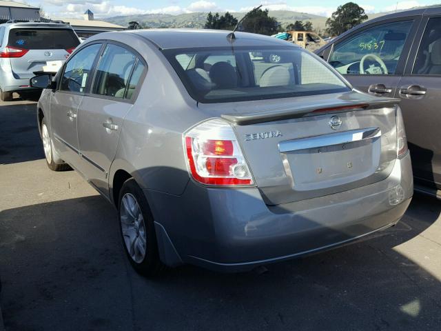 3N1AB6AP6BL657911 - 2011 NISSAN SENTRA 2.0 SILVER photo 3