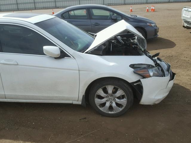 1HGCP2F86AA142657 - 2010 HONDA ACCORD EXL WHITE photo 9