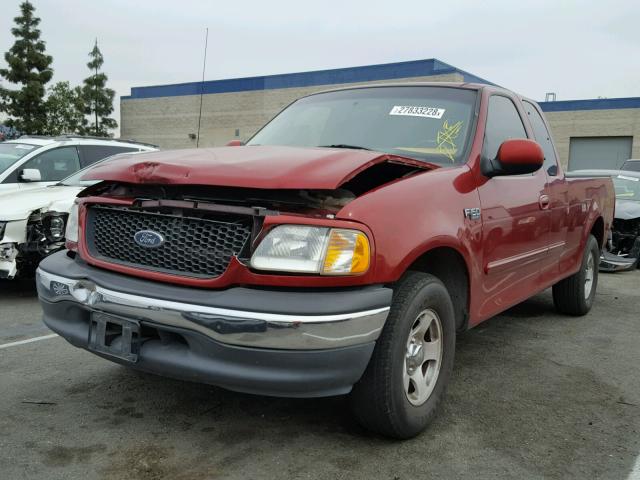 1FTZX17251NB05167 - 2001 FORD F150 RED photo 2