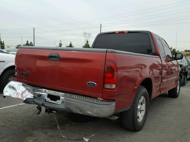 1FTZX17251NB05167 - 2001 FORD F150 RED photo 4