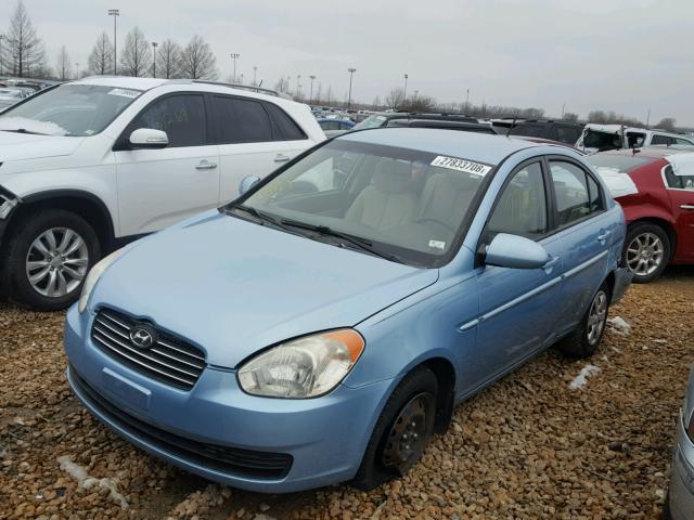 KMHCN46CX9U288103 - 2009 HYUNDAI ACCENT GLS BLUE photo 2