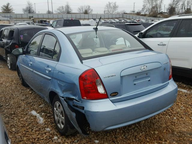 KMHCN46CX9U288103 - 2009 HYUNDAI ACCENT GLS BLUE photo 9