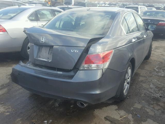 5KBCP368X9B001938 - 2009 HONDA ACCORD EXL GRAY photo 4