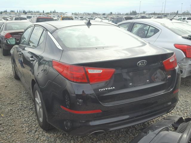 5XXGM4A72FG396753 - 2015 KIA OPTIMA BLACK photo 3