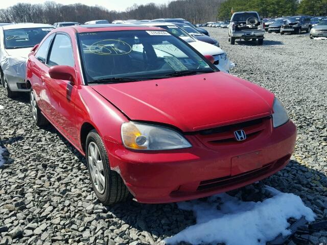 1HGEM22931L113587 - 2001 HONDA CIVIC SI RED photo 1