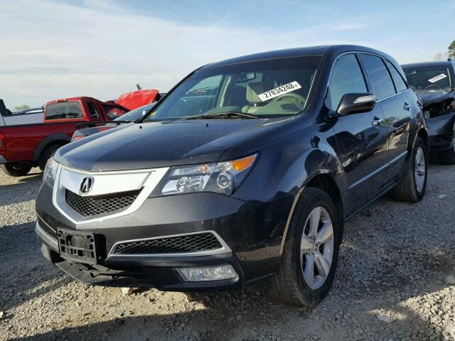 2HNYD2H39DH517634 - 2013 ACURA MDX TECHNO BLACK photo 2