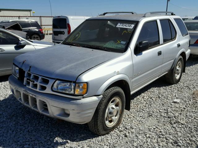 4S2DM58WXY4308202 - 2000 ISUZU RODEO S SILVER photo 2