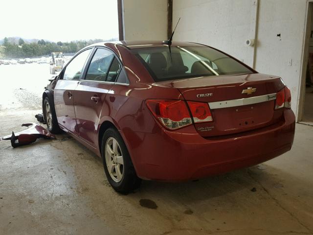 1G1PG5S96B7262028 - 2011 CHEVROLET CRUZE LT BURGUNDY photo 3