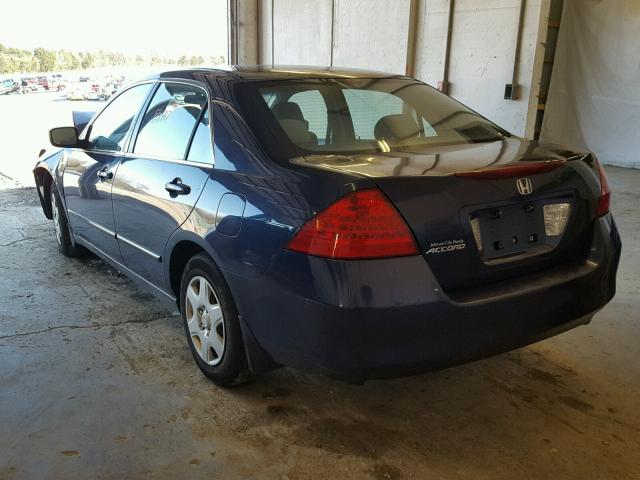 1HGCM56486A094271 - 2006 HONDA ACCORD LX BLUE photo 3