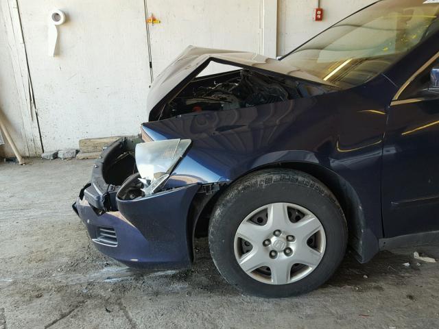 1HGCM56486A094271 - 2006 HONDA ACCORD LX BLUE photo 9