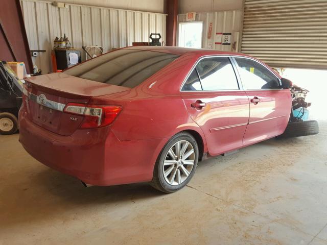 4T4BF1FK4ER365482 - 2014 TOYOTA CAMRY L RED photo 4