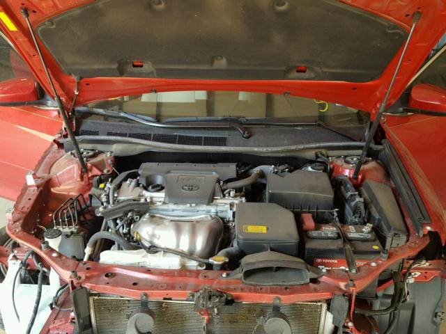 4T4BF1FK4ER365482 - 2014 TOYOTA CAMRY L RED photo 7